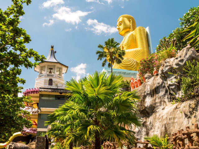 Cave temple in Dambulla, Sri Lanka