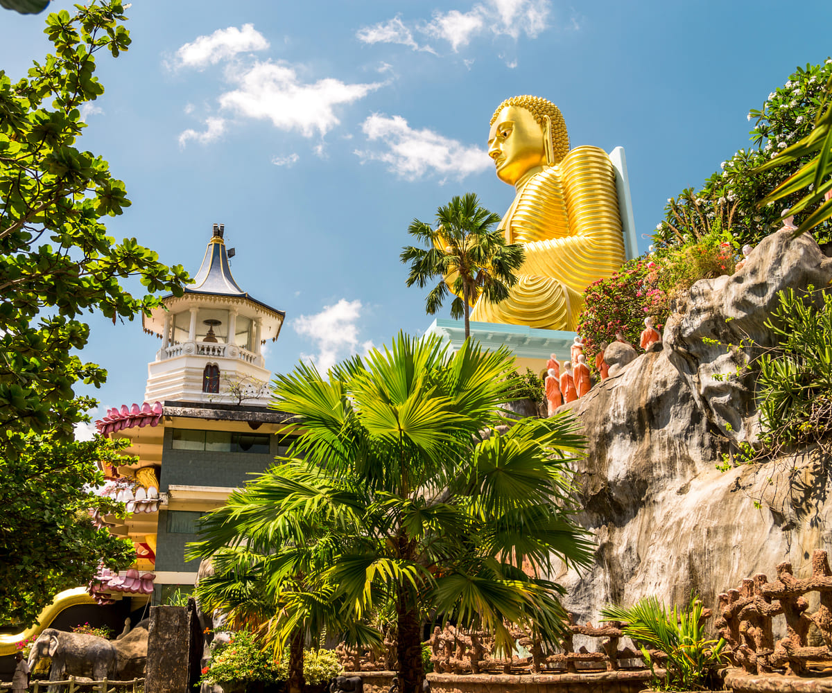 Cave temple in Dambulla, Sri Lanka