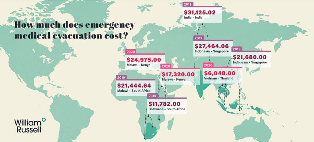 Map-How-Much-Does-Emergency-Medical-Evacuation-Cost