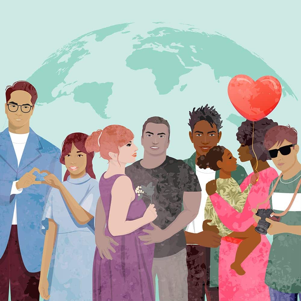 William Russell brand illustration showing a members - MHD Business