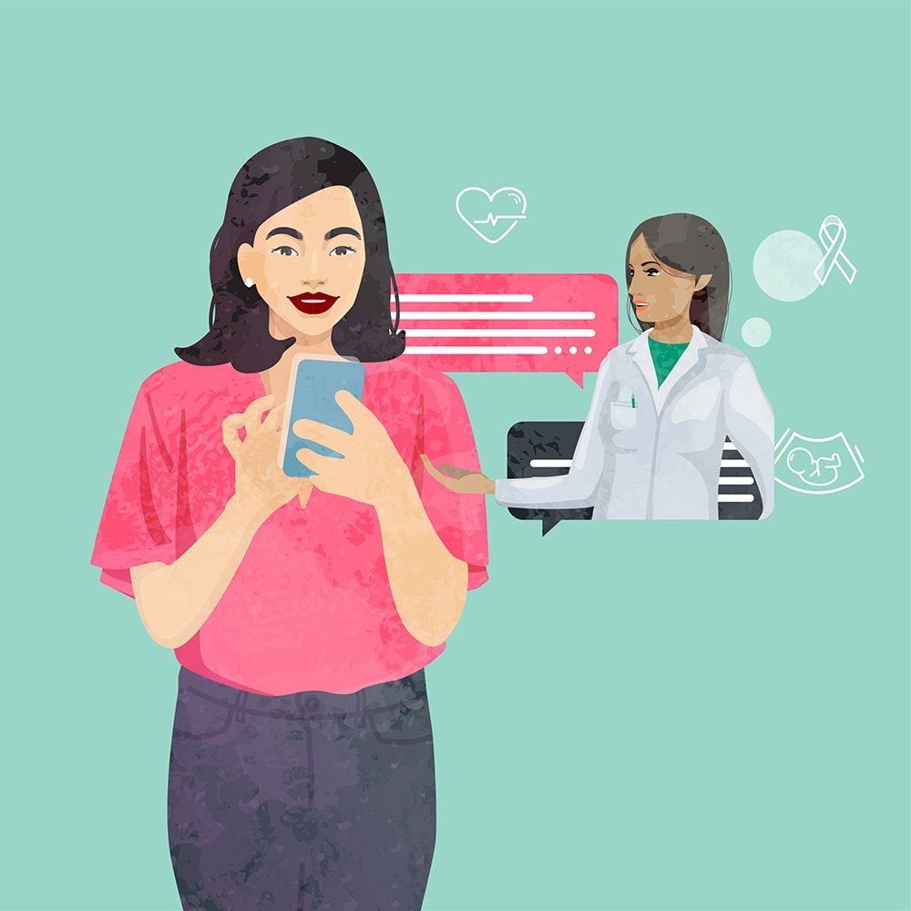 William Russell brand illustration - Telemedicine Is Now Available To Members In The UAE TruDoc App Teleconsultation Services