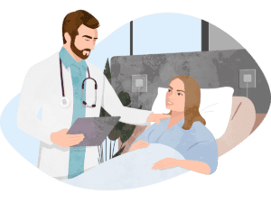 Arranging hospital admission