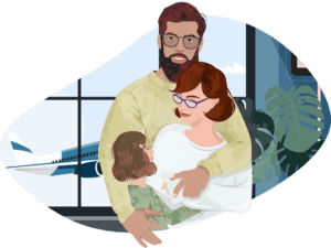 Full international health insurance cover where you're living, cover on trips in your region, and usually cover for trips at home