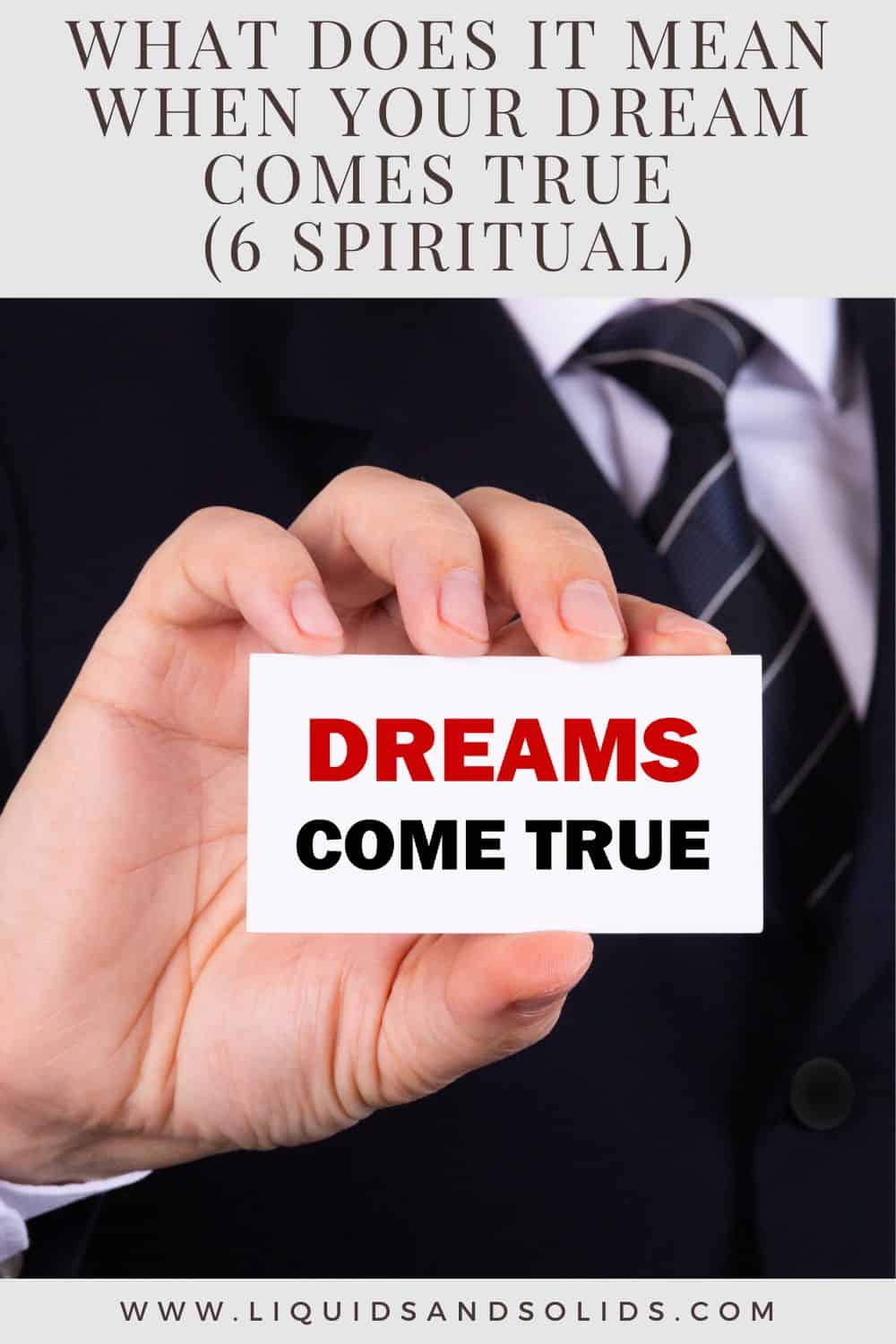  Que significa cando o teu soño se fai realidade? (6 significados espirituais)